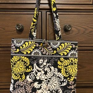 Vera Bradley tote bag citron pattern